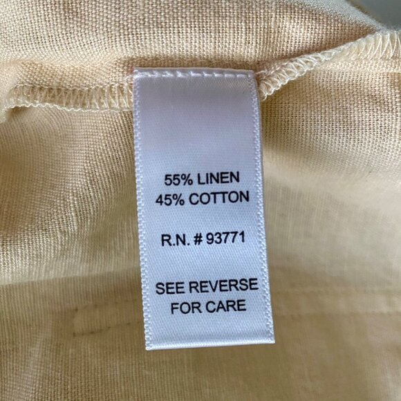 Juniper & Lime Beige Pull On Linen Blend Womens Medium Shorts NEW - Picture 6 of 7